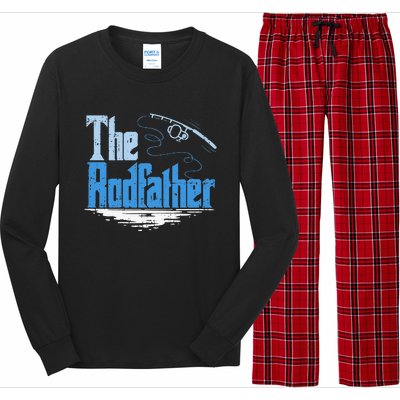 The Rodfather Funny Fishing Parody Long Sleeve Pajama Set