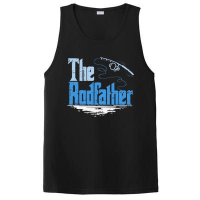 The Rodfather Funny Fishing Parody PosiCharge Competitor Tank