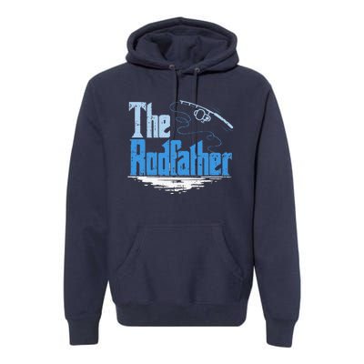 The Rodfather Funny Fishing Parody Premium Hoodie