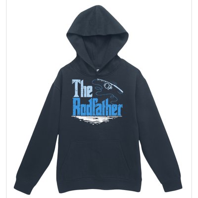 The Rodfather Funny Fishing Parody Urban Pullover Hoodie