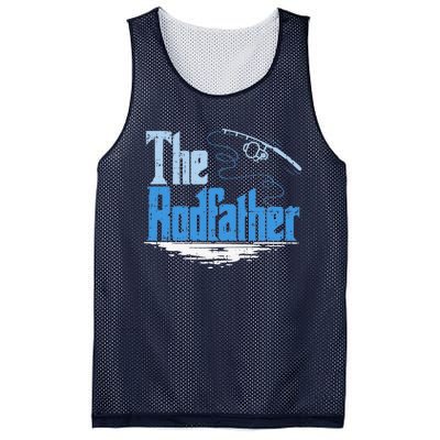 The Rodfather Funny Fishing Parody Mesh Reversible Basketball Jersey Tank