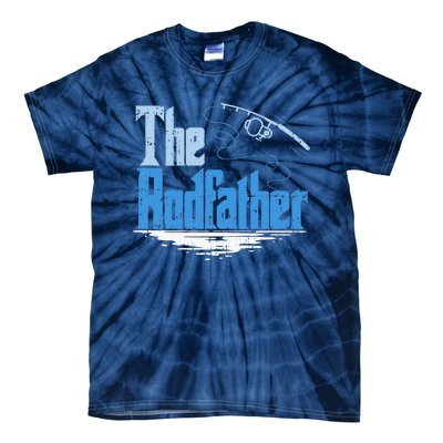 The Rodfather Funny Fishing Parody Tie-Dye T-Shirt