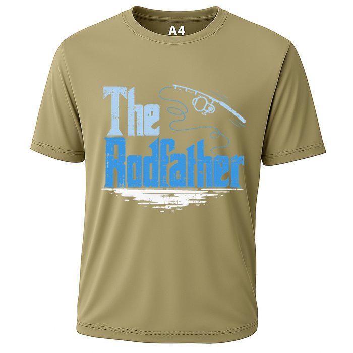 The Rodfather Funny Fishing Parody Cooling Performance Crew T-Shirt