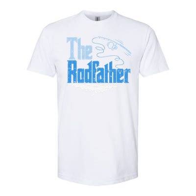 The Rodfather Funny Fishing Parody Softstyle CVC T-Shirt