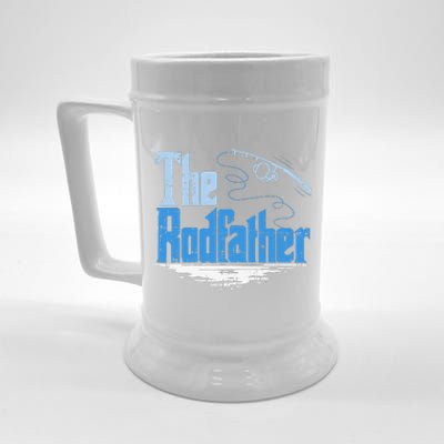 The Rodfather Funny Fishing Parody Beer Stein