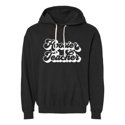 Teacher Red For Ed Indiana Public Education Garment-Dyed Fleece Hoodie