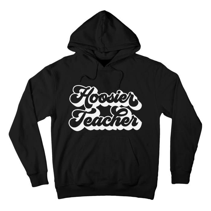 Teacher Red For Ed Indiana Public Education Tall Hoodie