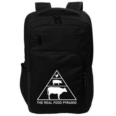 The Real Food Pyramid Beef Pork Chicken Impact Tech Backpack