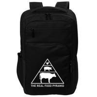 The Real Food Pyramid Beef Pork Chicken Impact Tech Backpack