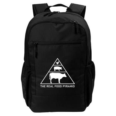 The Real Food Pyramid Beef Pork Chicken Backpack
