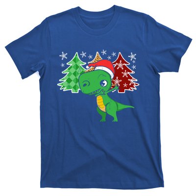 Tree Rex Funny Dinosaur Christmas Santa Hat Xmas Tree Gift T-Shirt