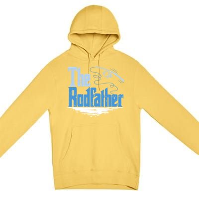 The Rodfather Funny Fishing Parody Gift Meaningful Gift Premium Pullover Hoodie