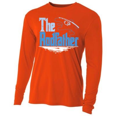 The Rodfather Funny Fishing Parody Gift Meaningful Gift Cooling Performance Long Sleeve Crew