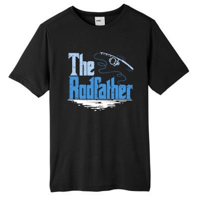 The Rodfather Funny Fishing Parody Gift Meaningful Gift Tall Fusion ChromaSoft Performance T-Shirt