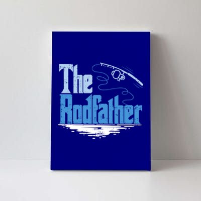 The Rodfather Funny Fishing Parody Gift Meaningful Gift Canvas