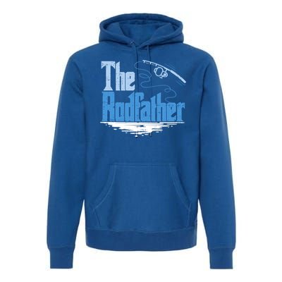 The Rodfather Funny Fishing Parody Gift Meaningful Gift Premium Hoodie