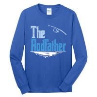 The Rodfather Funny Fishing Parody Gift Meaningful Gift Tall Long Sleeve T-Shirt