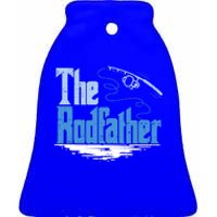 The Rodfather Funny Fishing Parody Gift Meaningful Gift Ceramic Bell Ornament