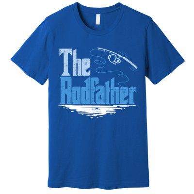 The Rodfather Funny Fishing Parody Gift Meaningful Gift Premium T-Shirt