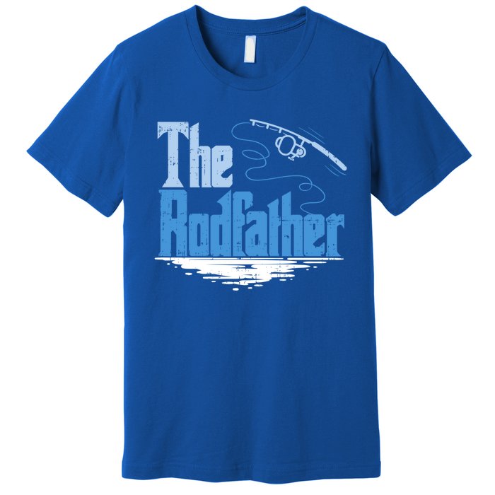 The Rodfather Funny Fishing Parody Gift Meaningful Gift Premium T-Shirt