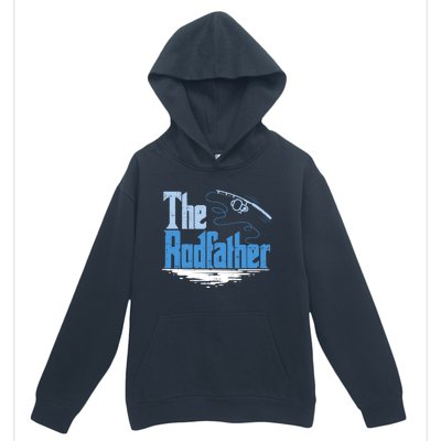 The Rodfather Funny Fishing Parody Gift Meaningful Gift Urban Pullover Hoodie