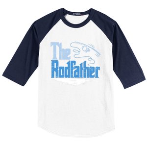 The Rodfather Funny Fishing Parody Gift Meaningful Gift Baseball Sleeve Shirt