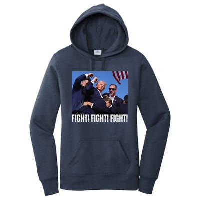 Trump Rally Fight Trump Rally Fight! Fight! Fight! Women's Pullover Hoodie