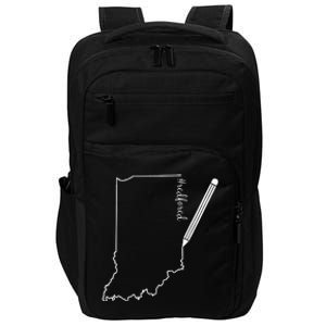 Teacher Red For Ed RedForEd Indiana Pencil Drawing Gift Impact Tech Backpack