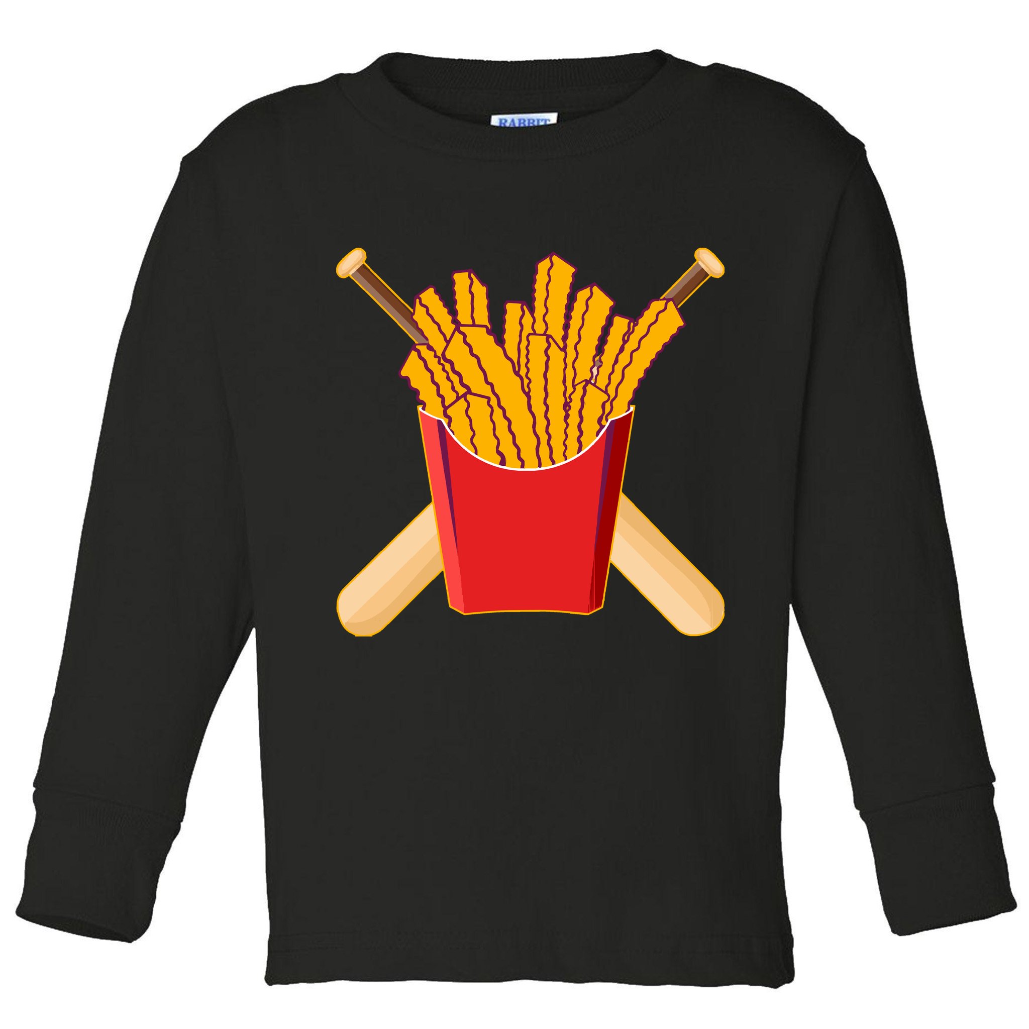 Team Rally Fries Toddler Long Sleeve Shirt