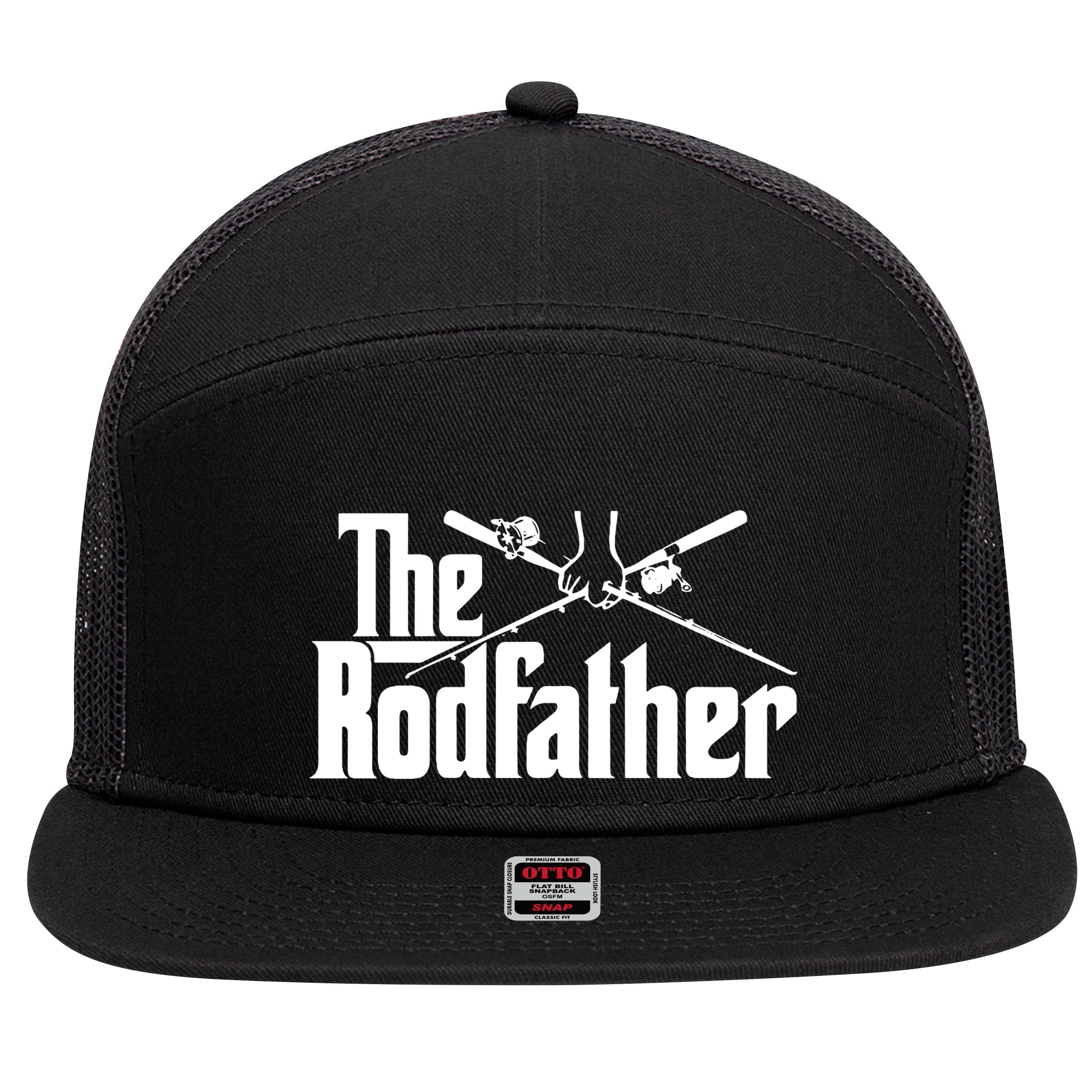 The Rodfather Funny 7 Panel Mesh Trucker Snapback Hat