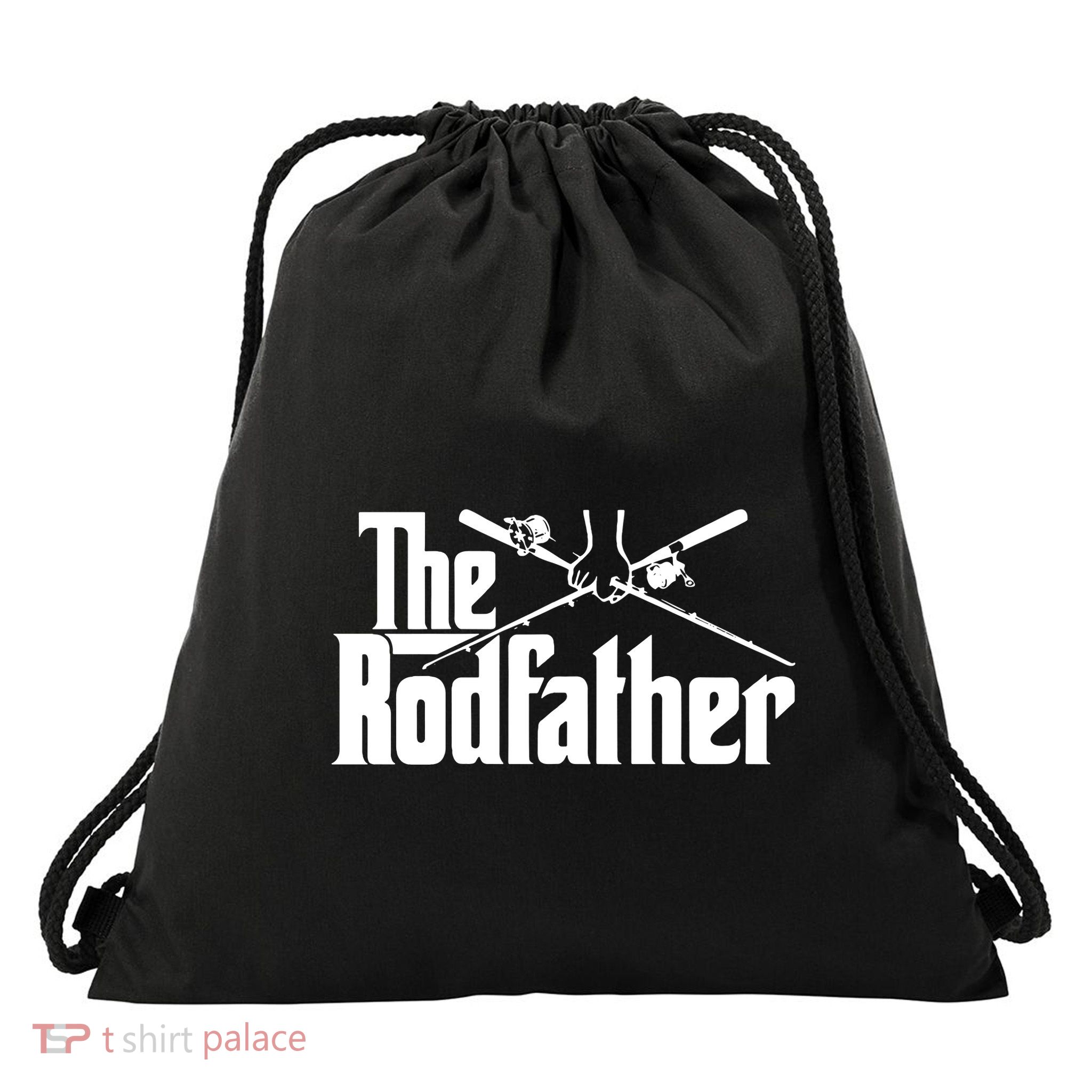 The Rodfather Funny Drawstring Bag