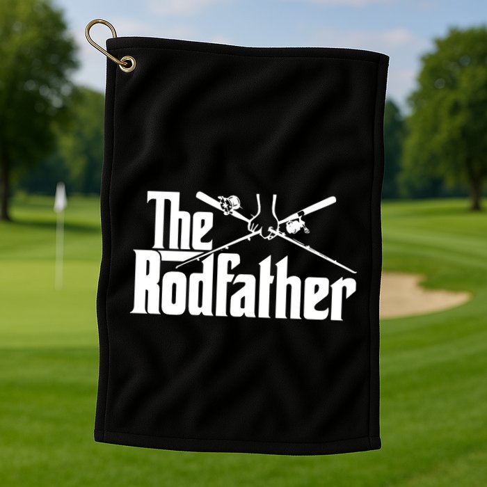 The Rodfather Funny Golf Towel