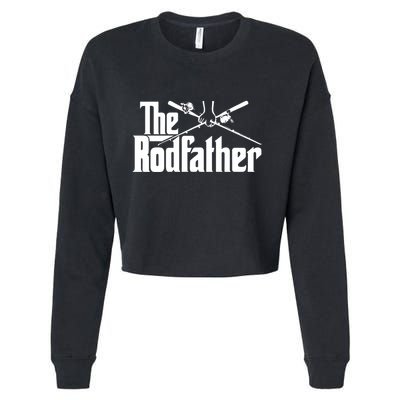 The Rodfather Funny Cropped Pullover Crew