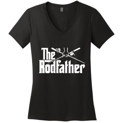 The Rodfather Funny Women's V-Neck T-Shirt