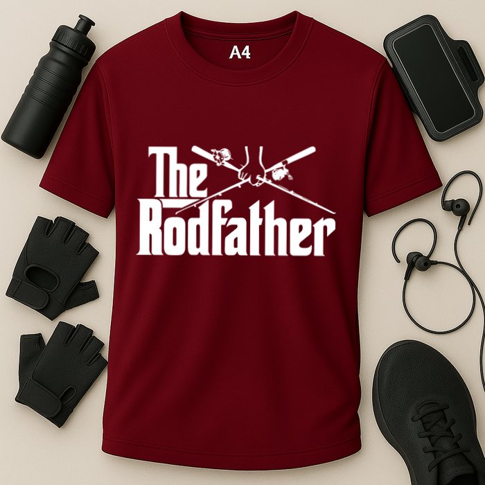 The Rodfather Funny Cooling Performance Crew T-Shirt