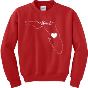 Teacher Red For Ed RedForEd Florida Public Education Gift Kids Sweatshirt