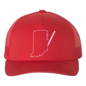 Teacher Red For Ed RedForEd Indiana Pencil Drawing Gift Yupoong Adult 5-Panel Trucker Hat