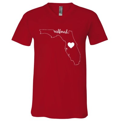 Teacher Red For Ed RedForEd Indiana Pencil Drawing Gift V-Neck T-Shirt