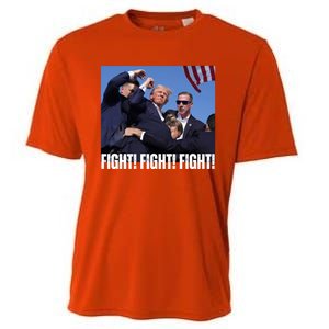 Trump Rally Fight Trump Rally Fight! Fight! Fight! Gift Cooling Performance Crew T-Shirt