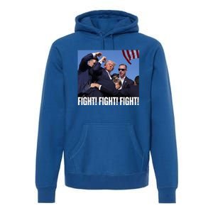 Trump Rally Fight Trump Rally Fight! Fight! Fight! Gift Premium Hoodie