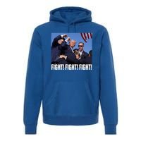 Trump Rally Fight Trump Rally Fight! Fight! Fight! Gift Premium Hoodie