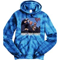 Trump Rally Fight Trump Rally Fight! Fight! Fight! Gift Tie Dye Hoodie