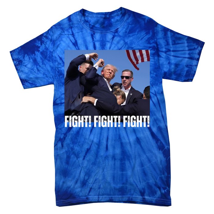 Trump Rally Fight Trump Rally Fight! Fight! Fight! Gift Tie-Dye T-Shirt