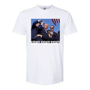 Trump Rally Fight Trump Rally Fight! Fight! Fight! Gift Softstyle CVC T-Shirt