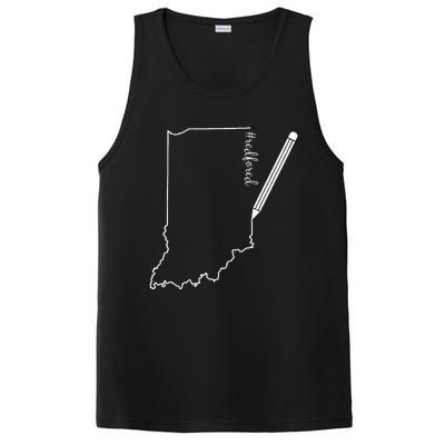 Teacher Red For Ed RedForEd Florida Public Education Gift PosiCharge Competitor Tank