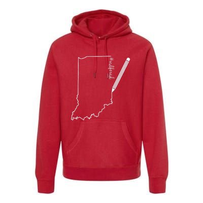 Teacher Red For Ed RedForEd Florida Public Education Gift Premium Hoodie