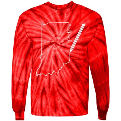 Teacher Red For Ed RedForEd Florida Public Education Gift Tie-Dye Long Sleeve Shirt