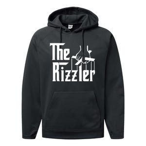 The Rizzler Funny Meme Performance Fleece Hoodie