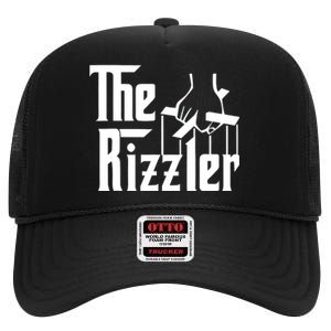 The Rizzler Funny Meme High Crown Mesh Back Trucker Hat