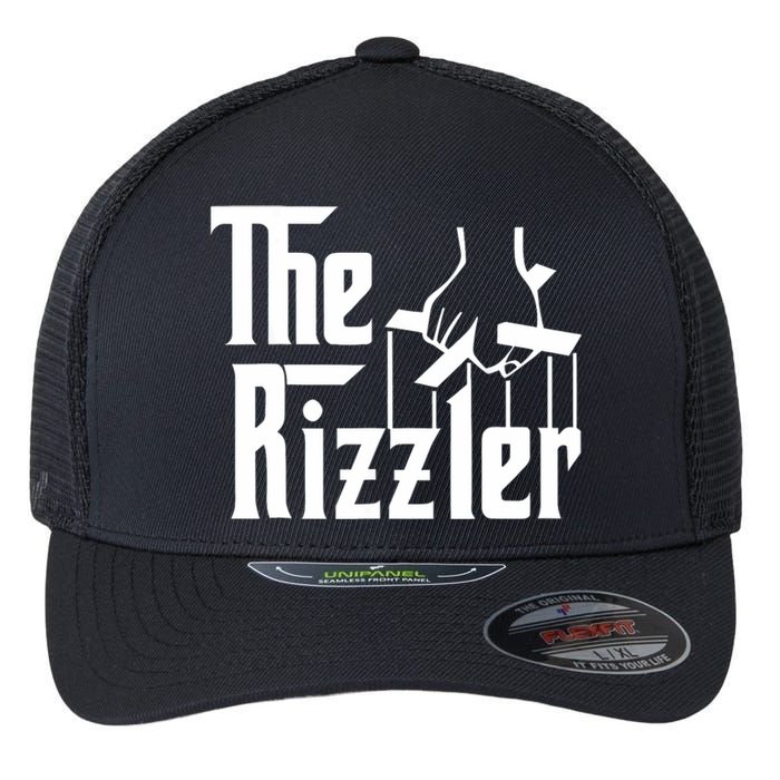 The Rizzler Funny Meme Flexfit Unipanel Trucker Cap